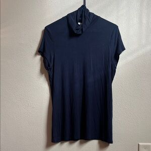 H&M Dark Blue Short Sleeve Top